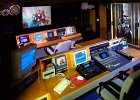 m2  I initially built what is now just a studio into a TV and film dubbing suite. You can see the audio section in the foreground. In front of that is vision control and a small studio over in the top right.